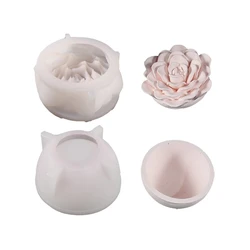 Sturdy Silicone Resin Form for Crafting Tray and Dishes Unique Designs Flower 3XUA