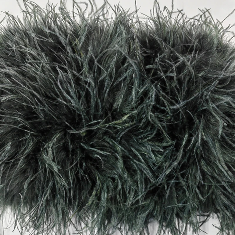 Neuestes Design, stilvolles 100 % Straußenhaar, Ärmellänge 55 cm, mehrfarbig, maßgeschneidert, für Mode, Club und Party, Bankett, vielseitig – Detail 21