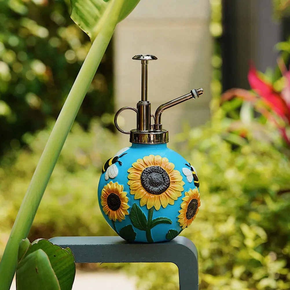 Ball Shape Bee Flower Pattern Plant Mister Spray Bottle Compact Stainless Steel Watering Spray for Indoor Outdoor Garden Plants