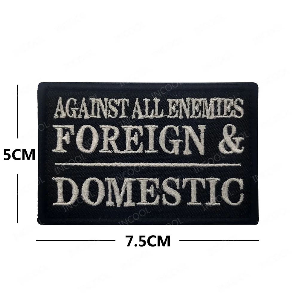 Embroidered Patch Never Say Die I Love My Country Tactical Military Patches Appliqued Combat Badges Chevron Strip For Bag