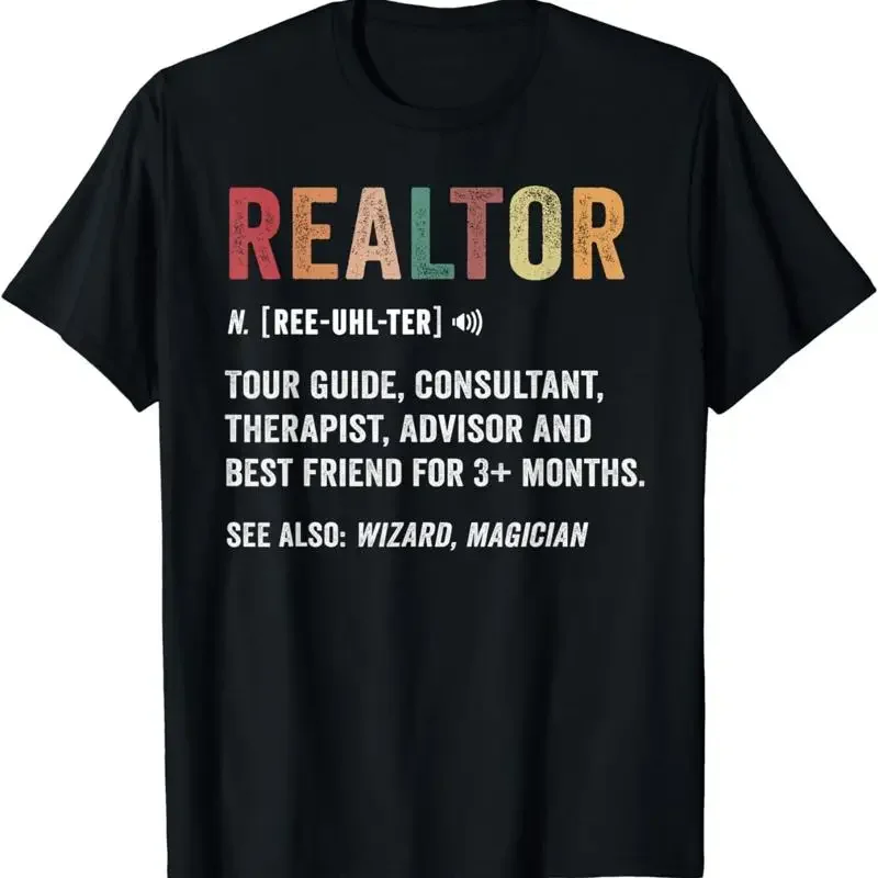 Funny Realtor Definition T Shirt Life Real Estate Agent
