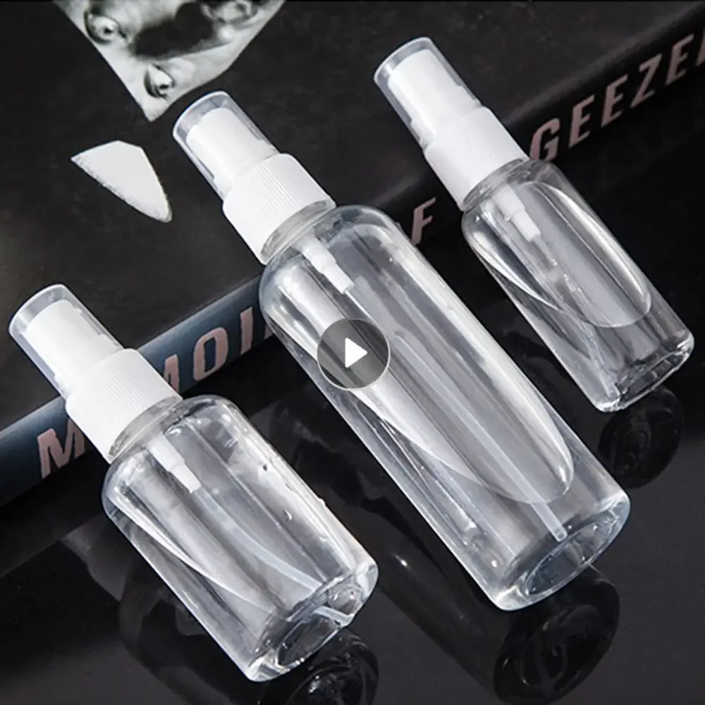 

Travel Dispenser Bottle Transparent Cosmetic Perfume Alcohol Portable Plastic Pressed Small Spray Bottle Sterilization