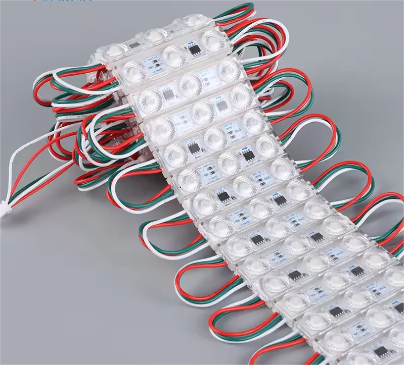 

1000pcs free shipping high quality IP68 SMD 3030Full Colour Magic LED Light Module WS 2811 Led Module For Outdoor Lighting Box
