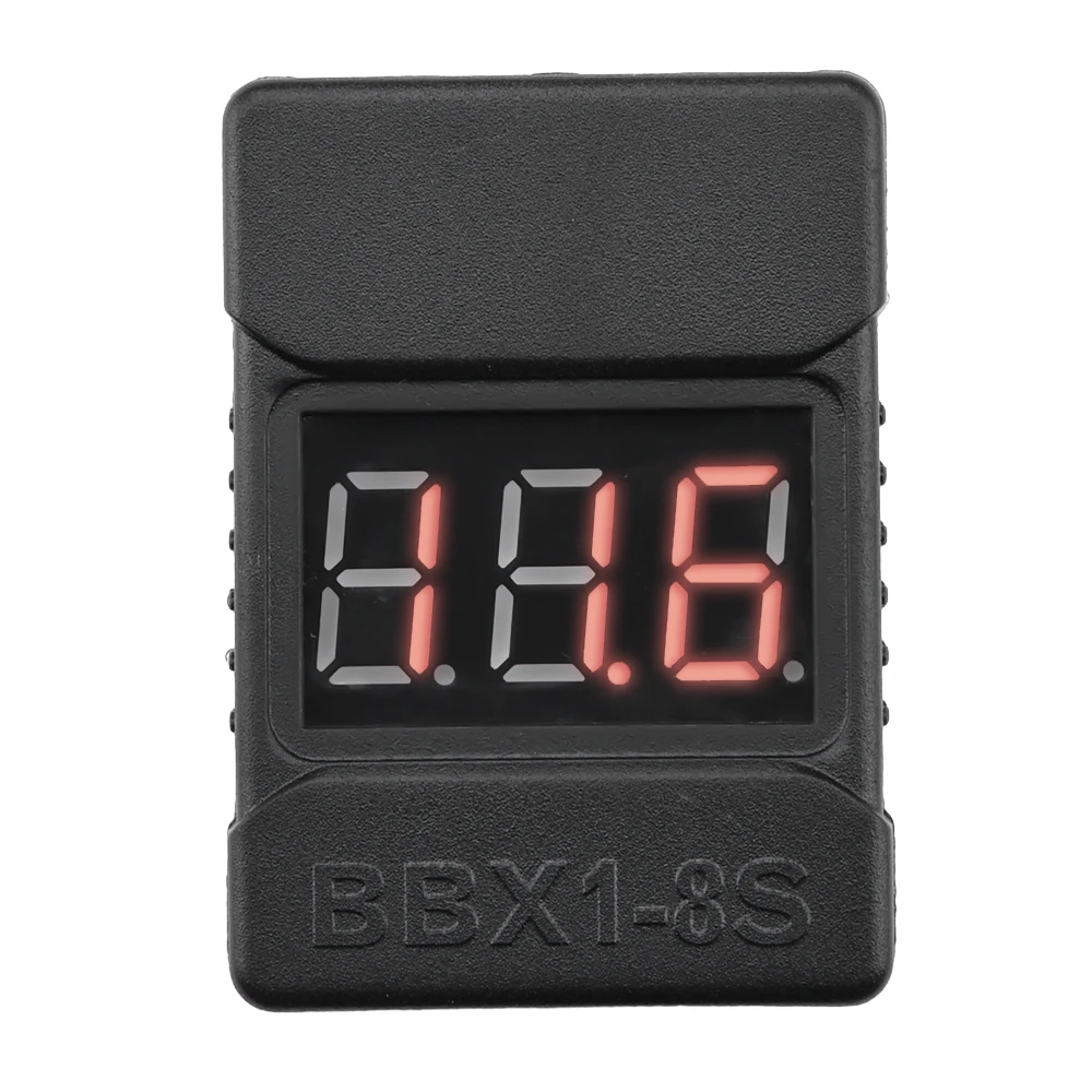 BBX 1S-8S Battery Voltage Meter Tester Lipo Battery Monitor Buzzer Alarm for RC Airplane Helicopter FPV Racing Drone DIY Parts