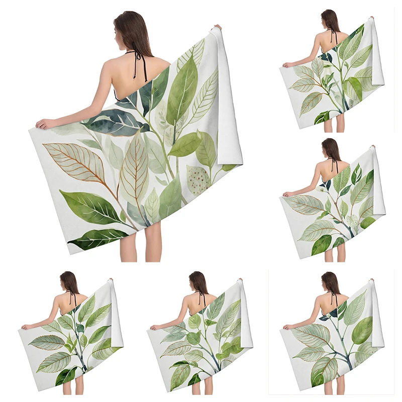 Home bath towels for the body towels bathroom quick drying microfiber beach man large sports towel Fruit plant boho simple ins