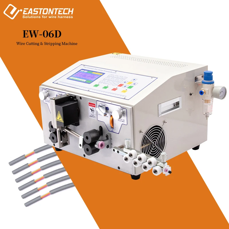 

EW-06D Заводская цена Автоматическая машина для резки и зачистки проводов длиной 1-100 м 0,1-10 мм2 Оборудование для производства кабелей