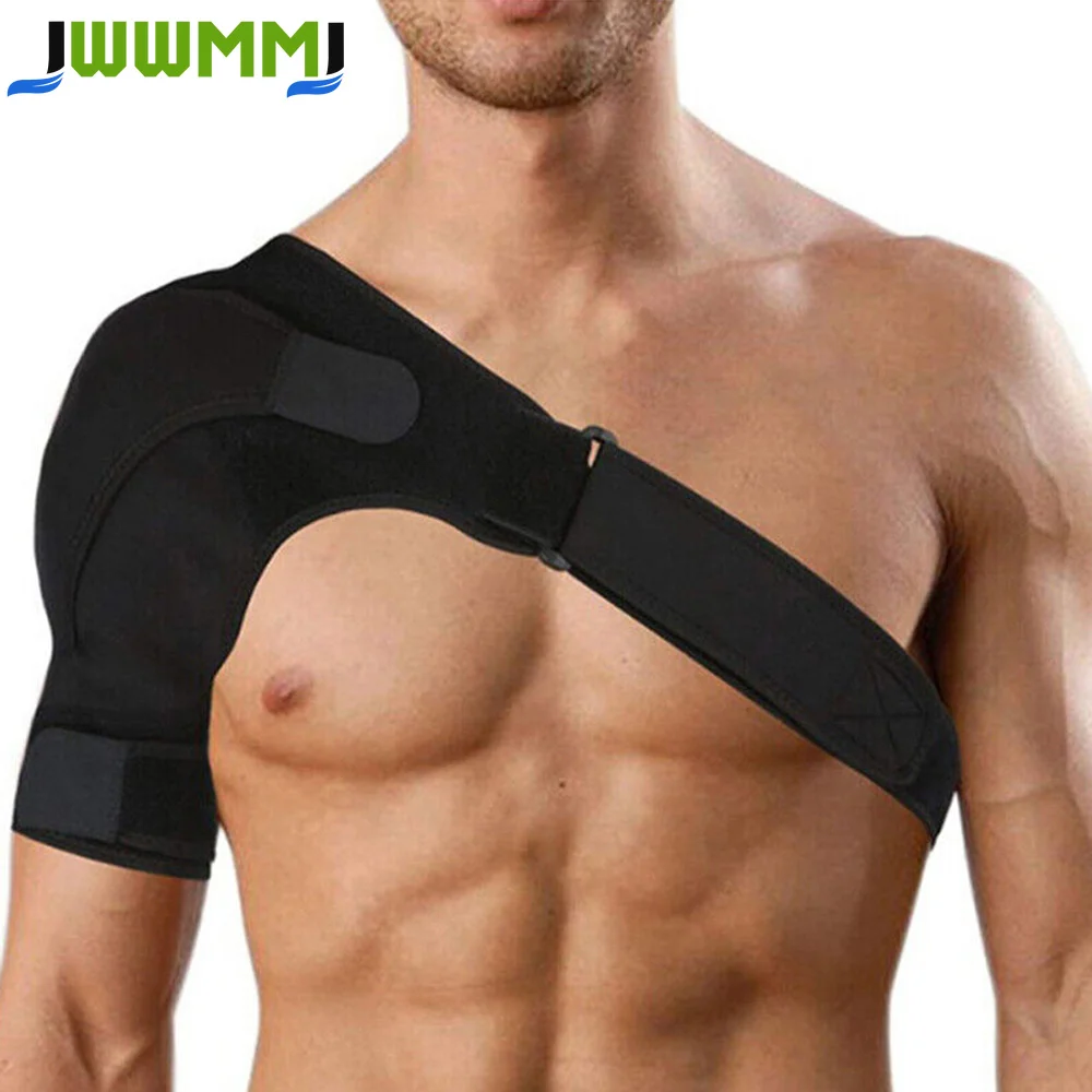1Pcs Shoulder Support Brace with Pressure Pad, Adjustable Shoulder Brace for Torn Rotator Cuff, Tendonitis, Dislocation,AC Joint