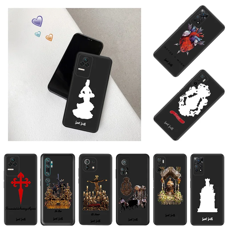 Ultra Thin Phone Case For Redmi Note11 11s A1 A2 Plus K60 K50 K40 Xiaomi 14 11t 11 Lite CC9 Pro Virgin Mary Jesus Church Cover