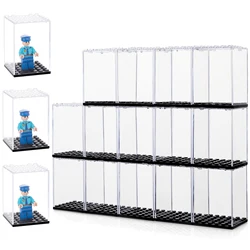 Lego Building Blocks Accessories Small Particles Dust Box Transparent Cover Display Box Storage Square Box Toy Model Display Box
