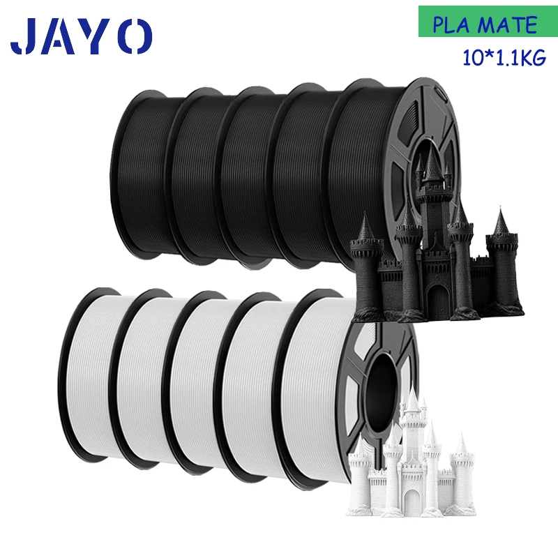 

JAYO PLAMETA Filament 5Rolls/10Rolls 3D Printer 1.75mm for FDM No Bubbel Good Fluidity 3D Printing Materials From EU UK US MX AU