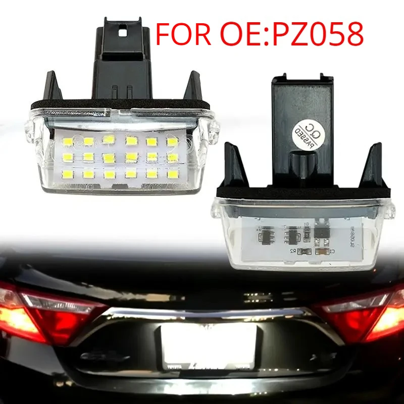 2PCS For toyato Verso YARIS LEVIN CAMRY V50 VERSO COROLLA AURIS AVENSIS 81270-0F020 81270-02131 License plate Light Lamp