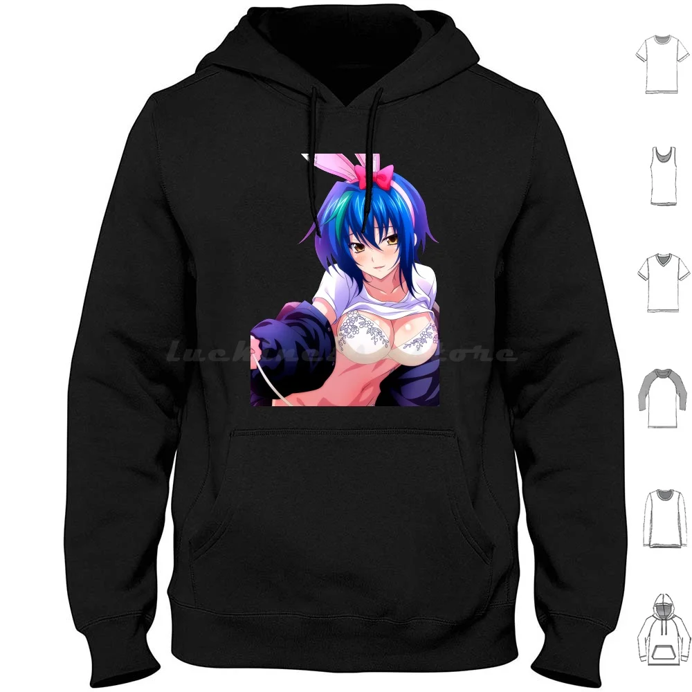 Lewd Xenovia Quarta Hot Boobs Sexy Tits ( High School Dxd Ecchi Hentai Girl ) Hoodie Cotton Long Sleeve Xenovia Quarta Waifu