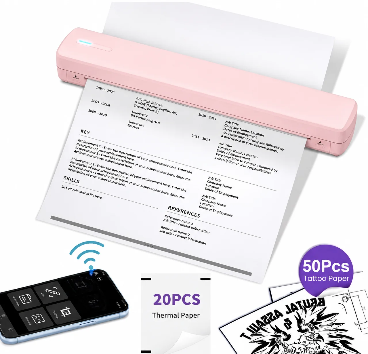 Портативный беспроводной термо – обзор и цена Commercial Printing Paper