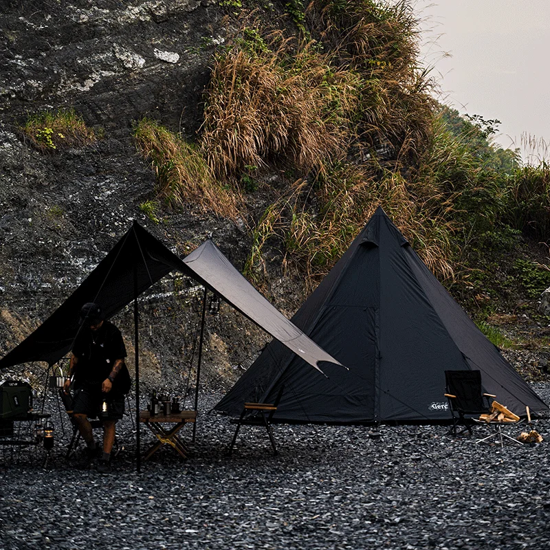 Octagon Pyramid Camping Tent 3