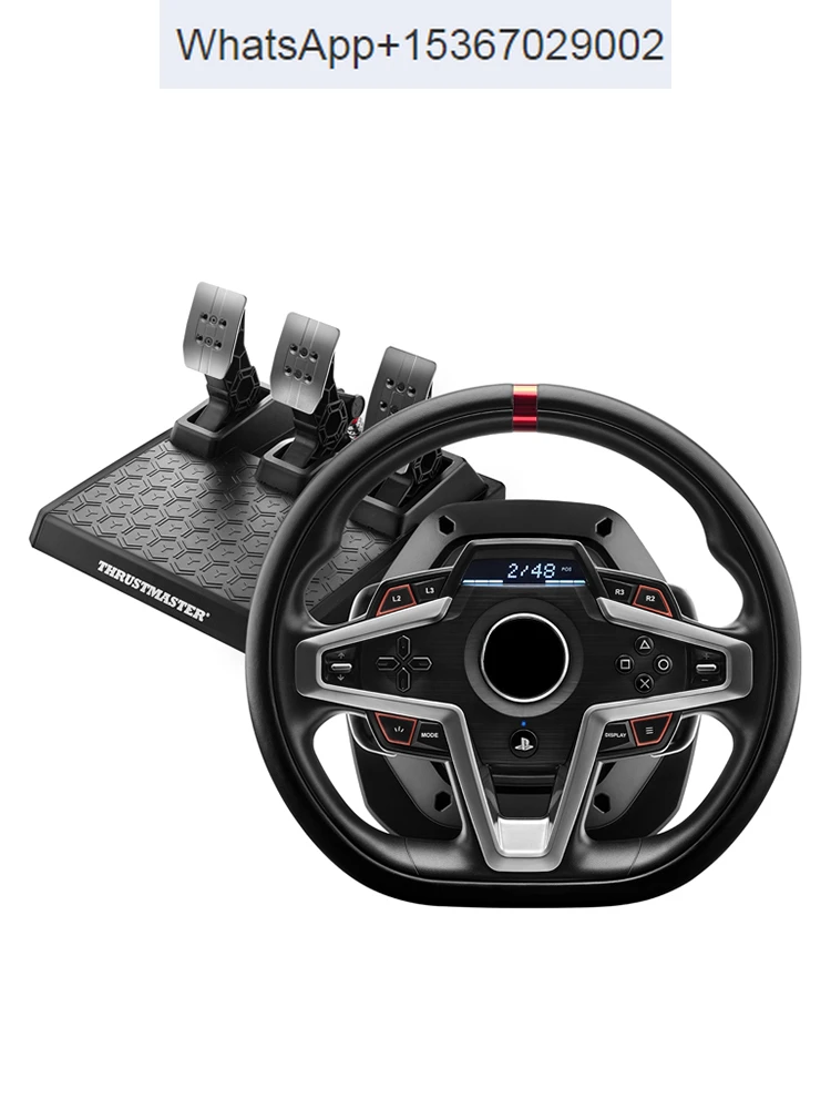 Game Racing Steering Wheel Simulator Triple Pedals for PS5/4 Playstation/GT7 Racing