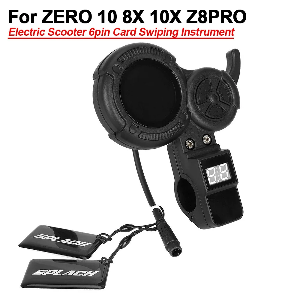 

6-контактная приборная панель электронного скутера для VSETT ZERO 10/8X/10X/Z8 PRO, аксессуары для электрического скутера