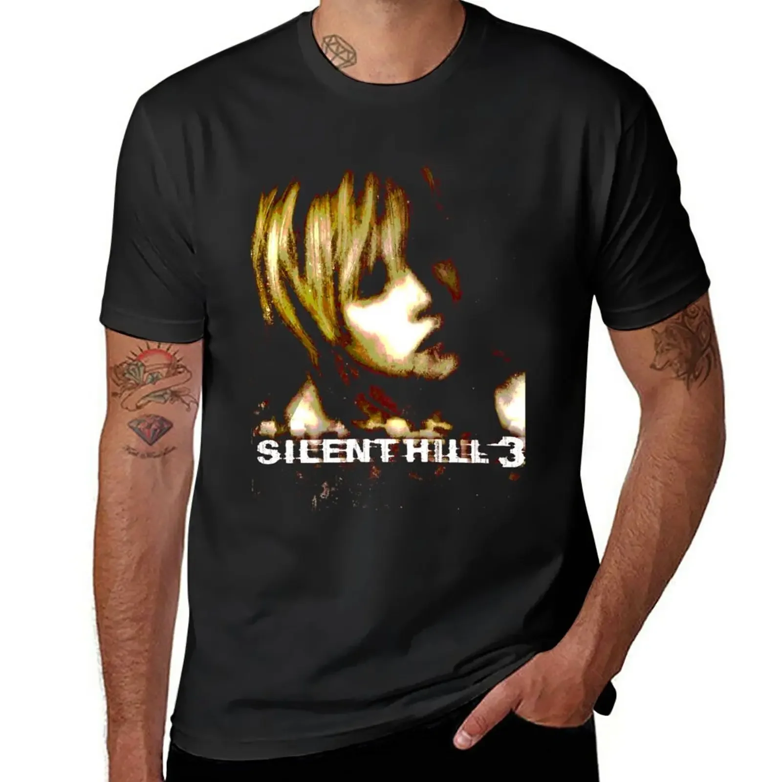 Новая футболка Silent Hill 3, синий замок, эстетичная одежда, роскошная футболка, новое издание, большие футболки для мужчин
