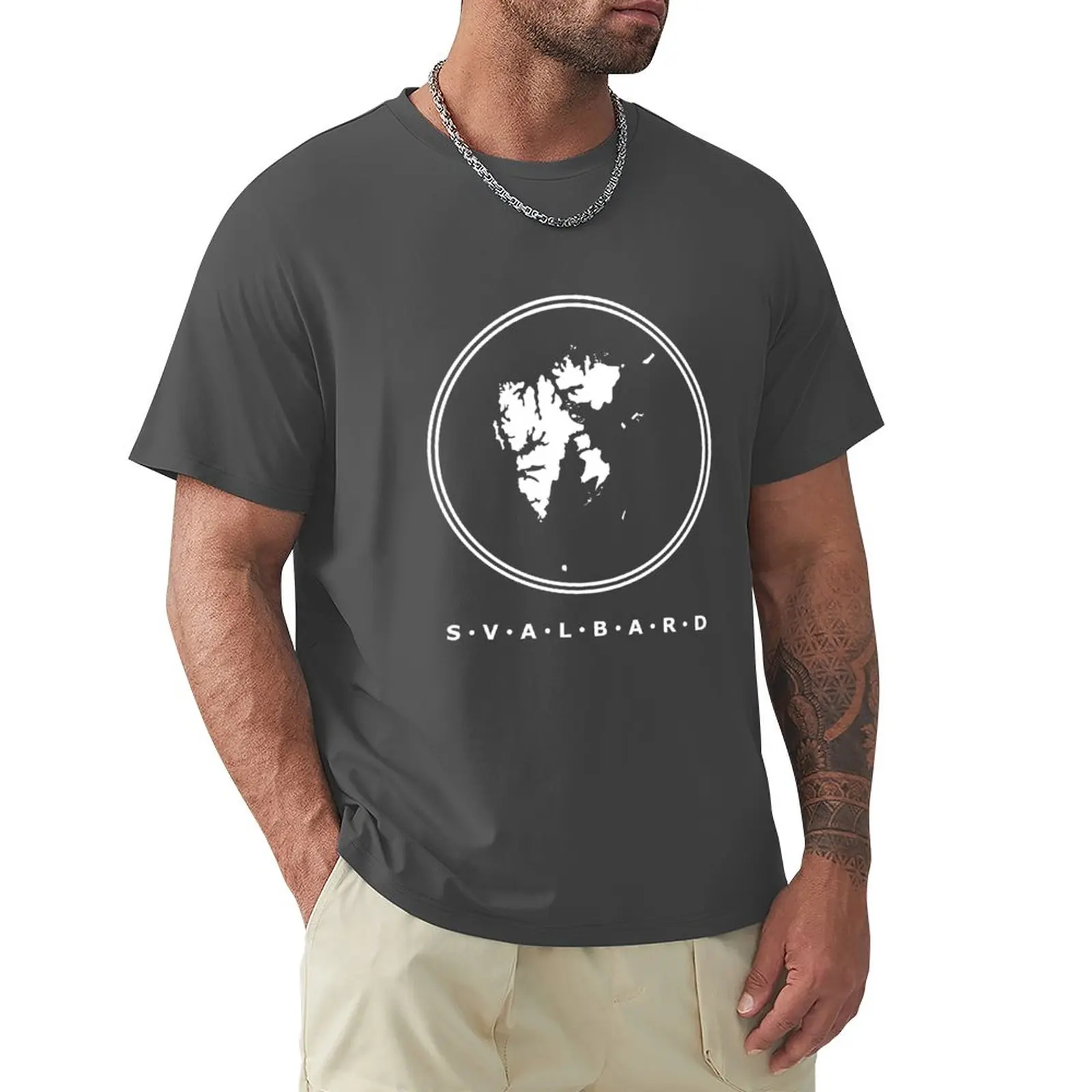 Svalbard From Above T-Shirt Anime t-shirt cat shirts men t shirts