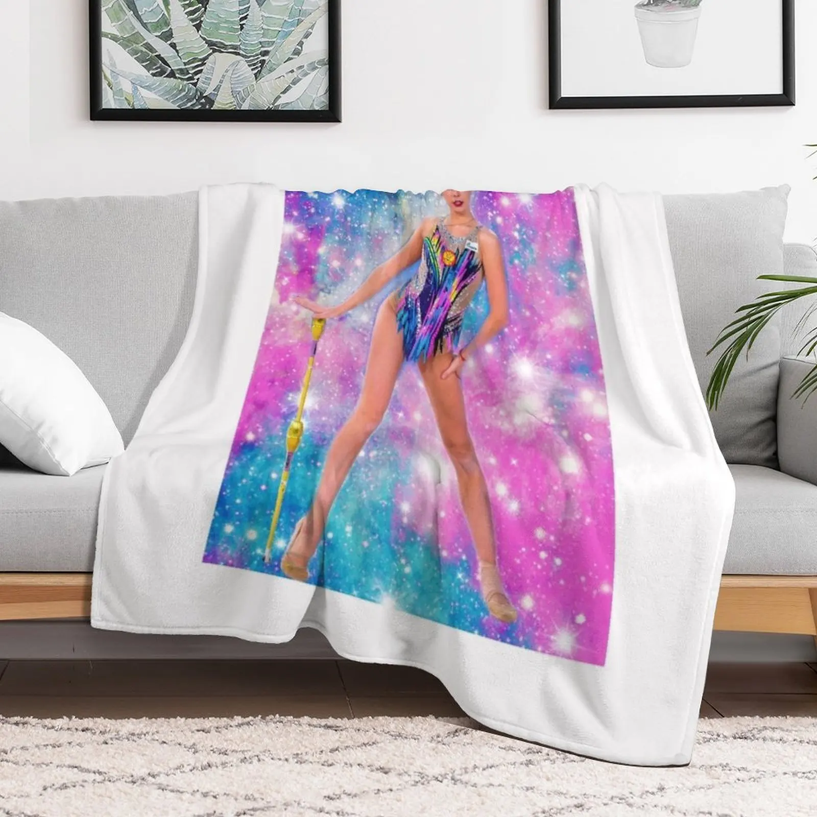 Rhythmic Gymnastics - Dina Averina clubs Throw Blanket Sofa Throw Warm Blankets