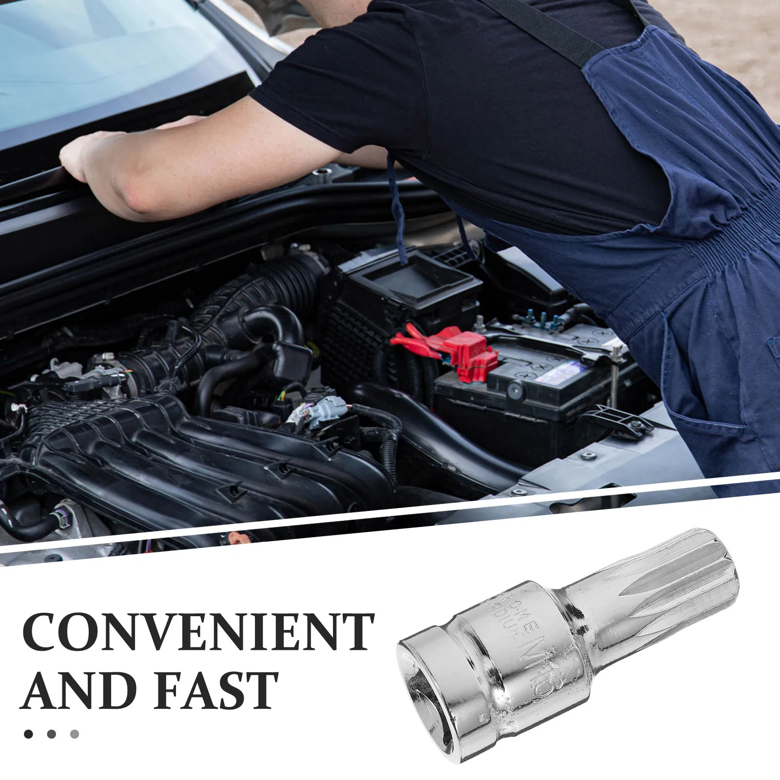 

Oil Drain Plug Socket Tool M-16 Precise Design Chrome Vanadium Steel Easy Use Car Repair Versatile Oil Pan Screw Removal