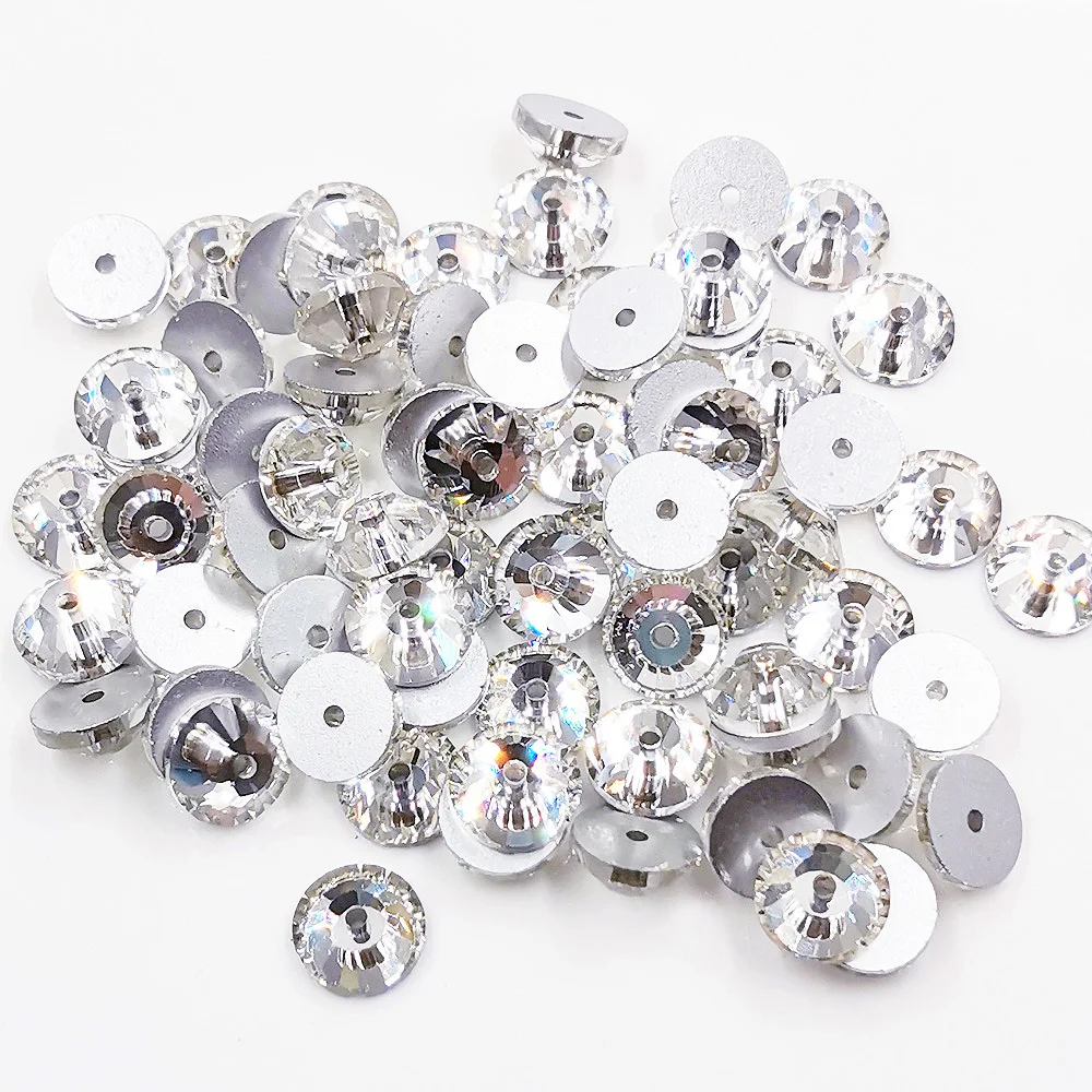 100 stücke 3mm-6mm auf Strass steinen nähen Kristalle trimmen Stoff Glasperlen Steine Handwerk Nähen Strass steine für Kleidung Dekoration Edelsteine – Detail 4