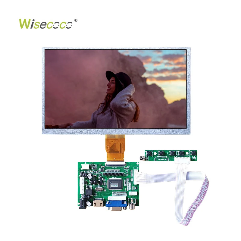 Manufacturer 9.0 Inch 800x480 50 Pins TTL VGA Interface LCD Screen Display TFT LCD Modules for Industrial