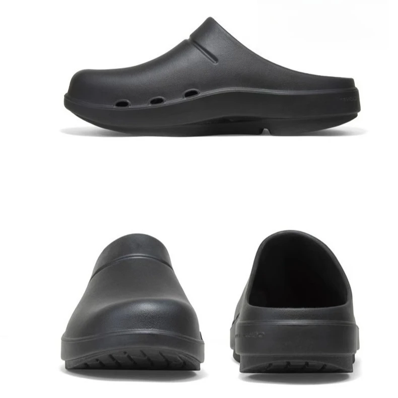 OOFSS Plantar Fasciitis Arch Support Thick Platform Slip On Mules,  Shock Absorbing Comfort Work Shoes for Nurses Chefs Standing