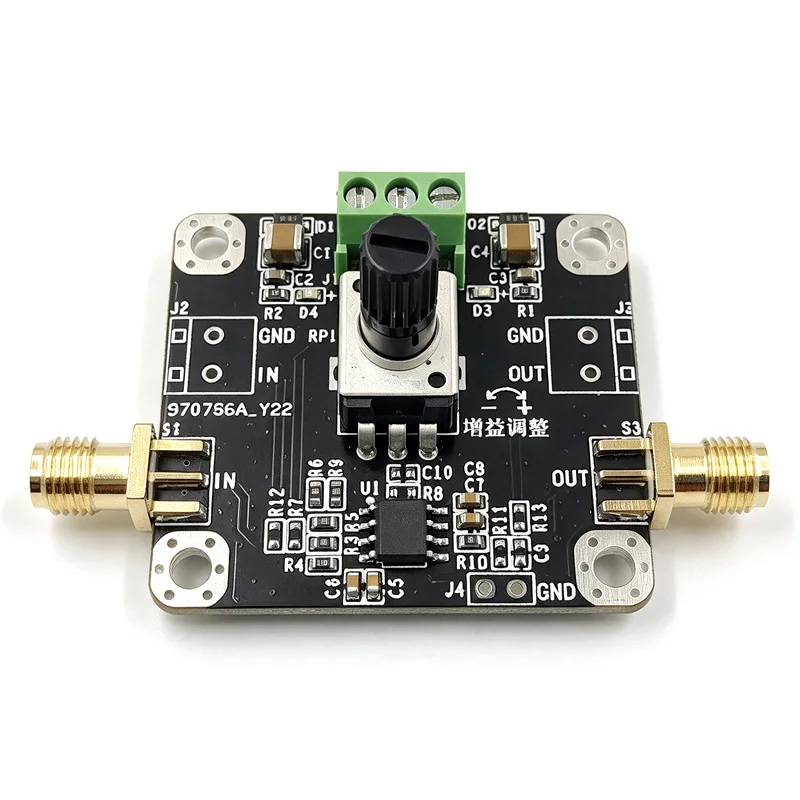 THS3091 High Frequency Op-Amp Module 210MHz Current Feedback Amplifier Board 27Vpp Output Adjustable Gain for Waveform Generator