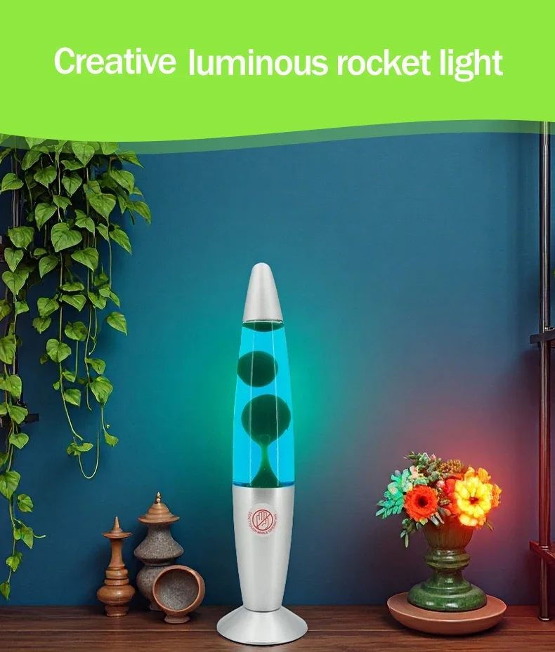 

Lave Lamp Metal Bottom Wax Lamp Volcanic Lava Lamp Creative Jellyfish Decorative Lamp Thanksgiving Christmas Festival Supplies