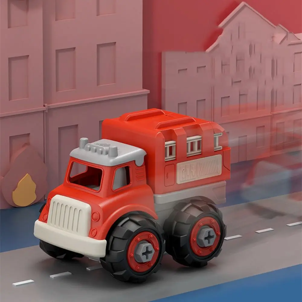 Plastic Simulation DIY Toys Model Car Take Apart Screw Fixing Disassembly Assembly Car Toys Cartoon Manual Skills