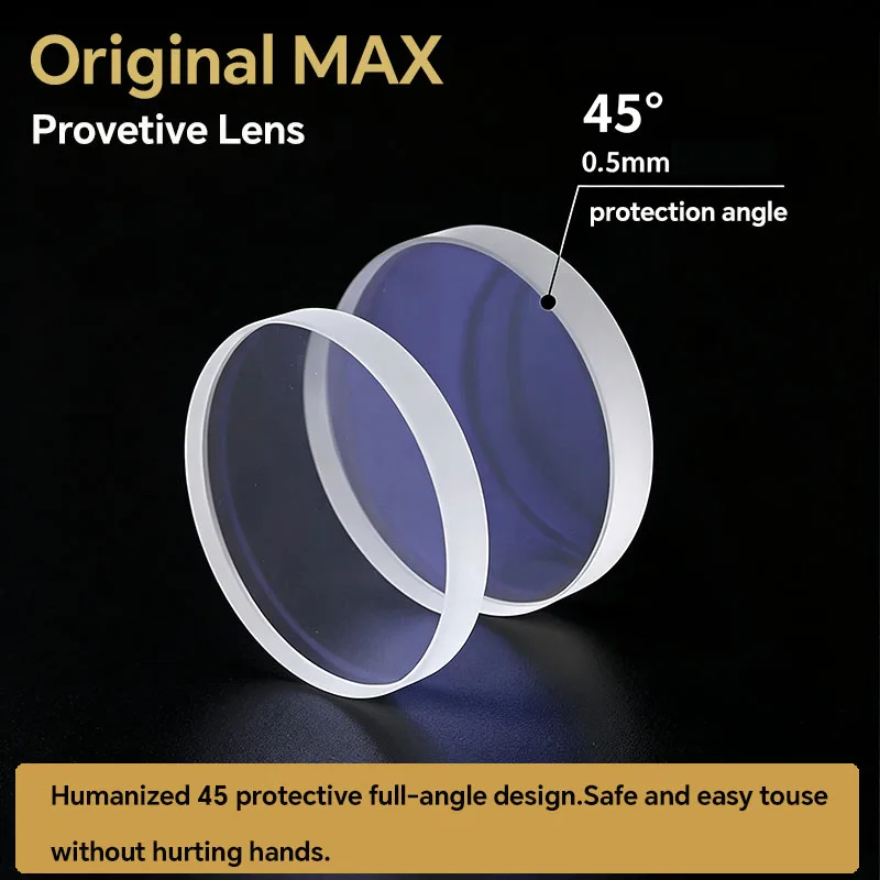 MAX Laser Cutting Machine Lens 34x5 37x7 37x5 20kw 30kw HRLASER Laser Welding Protective Lens 20x2 20x3 Quartz Fused Silica