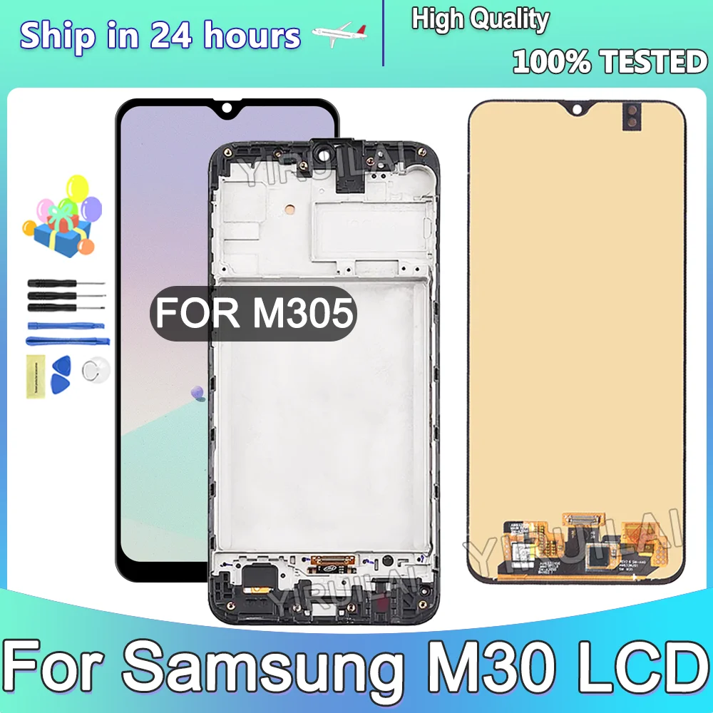 

6.4'' TFT For Samsung M30 LCD Touch Screen Digitizer For Samsung M305 M305F M305DS LCD Display With Frame Department