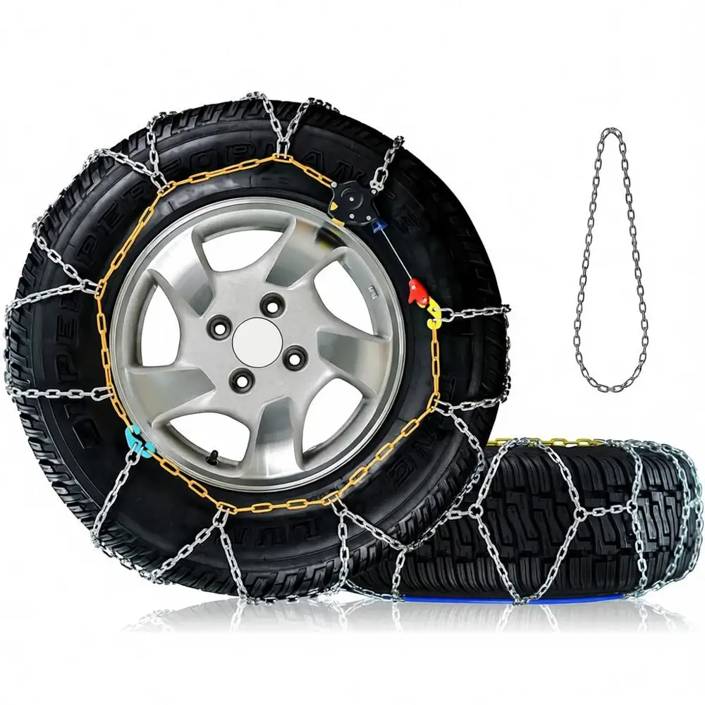 

Быстрые и простые в установке цепи противоскольжения, портативные, многоразовые, подходят для легковых автомобилей, грузовиков, внедорожников, комплект из 2 штук.