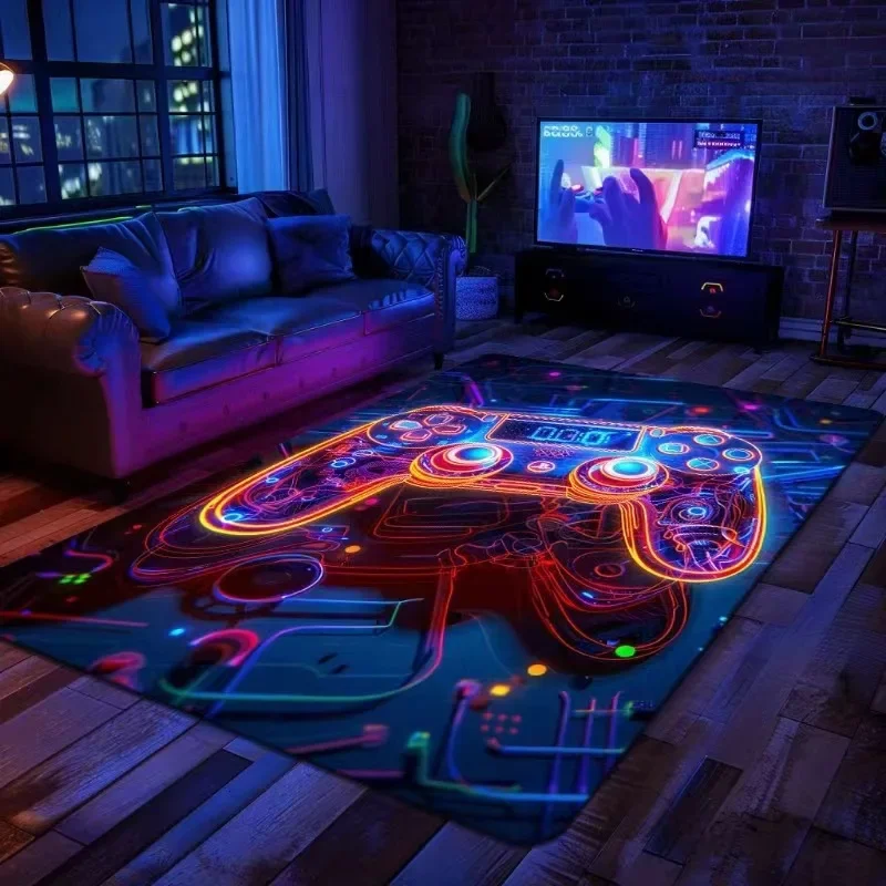 

3D Gaming Controller Large Area Rugs for Boys Room Decorations Gamer Carpets for Living Room Bedroom Hallway Balcony Runner Mat