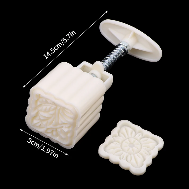 Mooncake Mold Mid-Autumn Festival Hand-Pressure Flower Moon Cake Mould DIY Hand Mooncake Pressure Fondant Decoration Tools