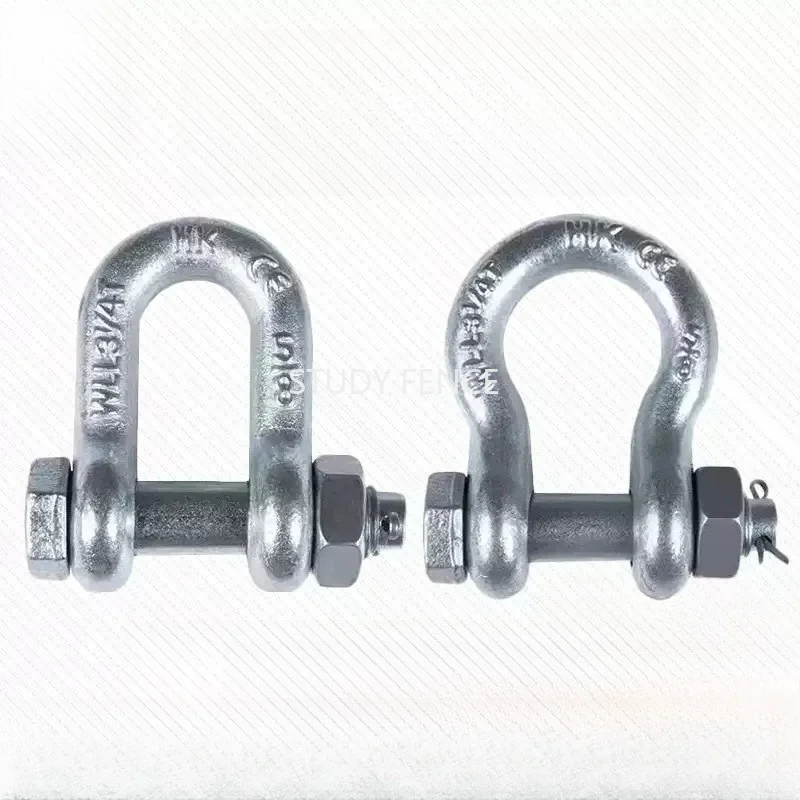 1pc Alloy Steel Shackle Fixed Ring Buckle Alloy Steel Strip Nut Release Buckle Lifting Rings Household Hardware Accessories