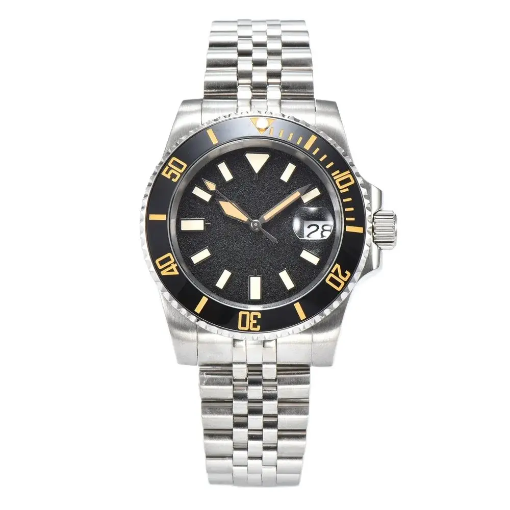 

PARNSRPE 40MM NH35 20bar Men's automatic diving watch Bracelet 3.8 Crown sapphire crystal Luminous pointer