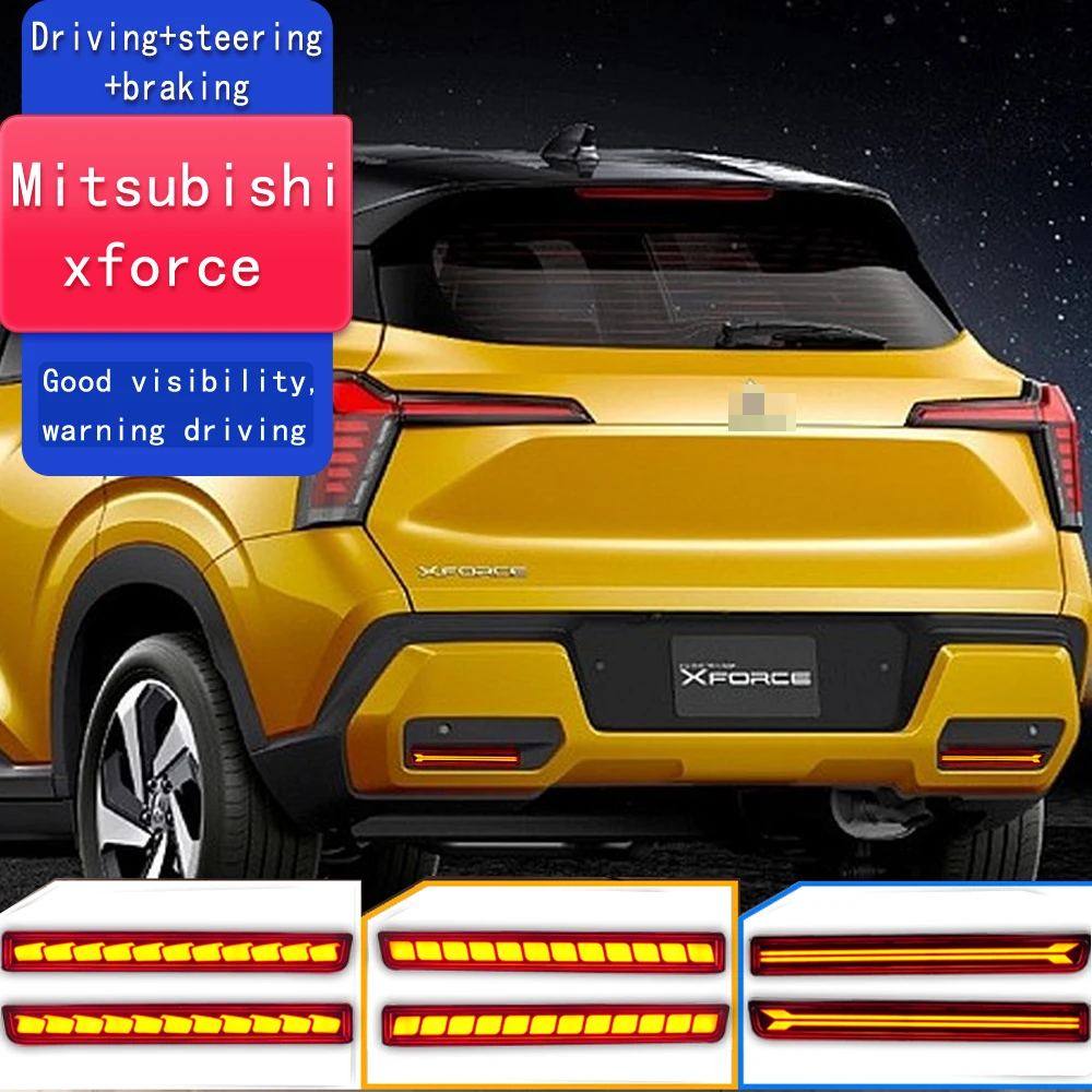 

2 шт. для Mitsubishi Xforce 2023 2024 автомобильный светодиодный фонарь заднего бампера задний противотуманный фонарь авто тормозной отражатель индикаторы автозапчасти аксессуар