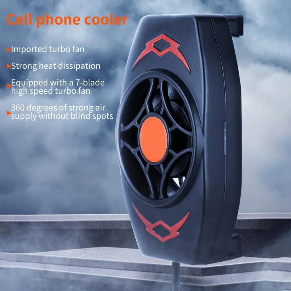 X13 Кулер для телефона Растягивающееся вспомогательное устройство быстрого охлаждения Сильный ветер Охлаждающий вентилятор для мобильного телефона для игр