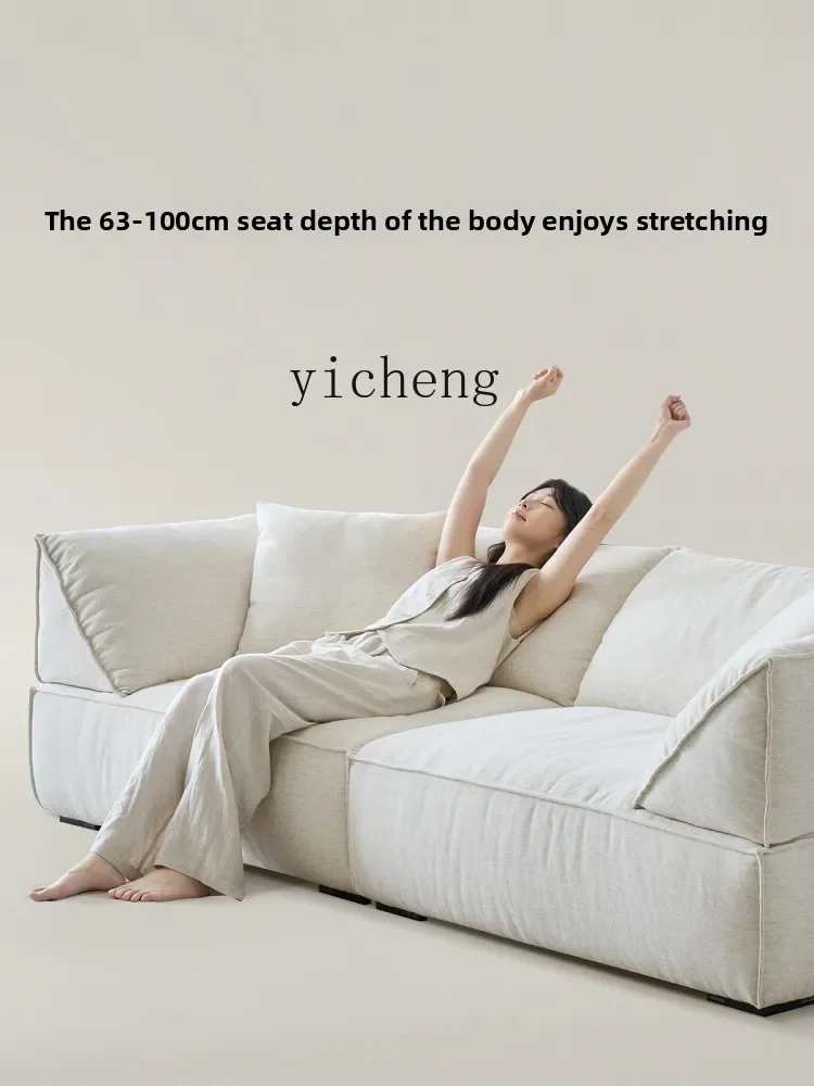 Liwei sofa three-person cotton and linen fabric