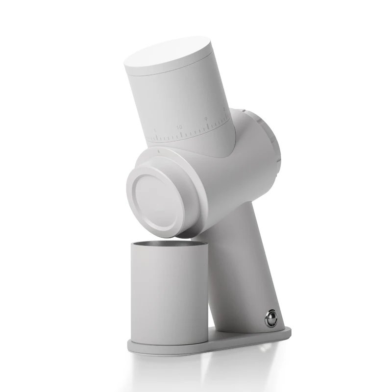 Coffee Grinder 38mm Titanium Plated Conical Burrs Quiet Slow Grinding 66 R/Min Stepless Adjustment Cup Dia. 3.8cm