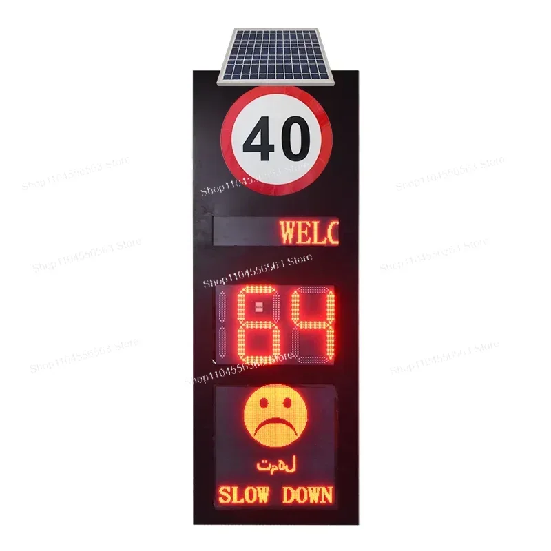 

Светодиодные радарные датчики на солнечной энергии, управляемый знак скорости движения, ограничительные знаки на солнечной энергии, радар-детектор