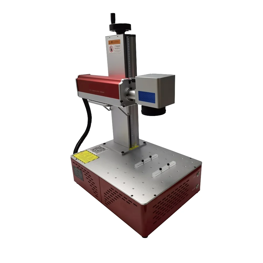 Mini Desktop 50W Fiber Laser Marking Machine 30W Laser Engraver 20W Nameplate Carving Galvo Scanner Align AI DST DXF PLT