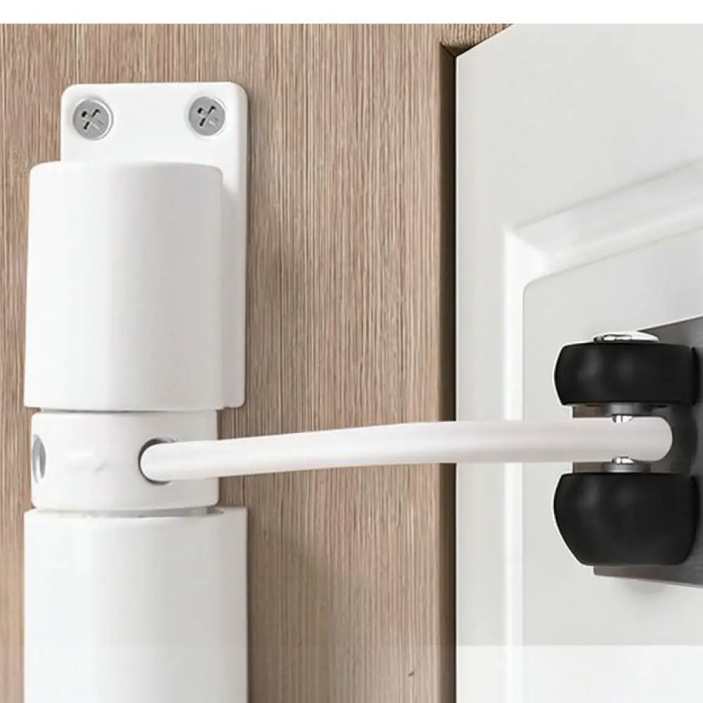 Automatic Door Closer Adjustable Aluminum Spring Buffer Hardware For Interior Wooden Doors Home Security Device