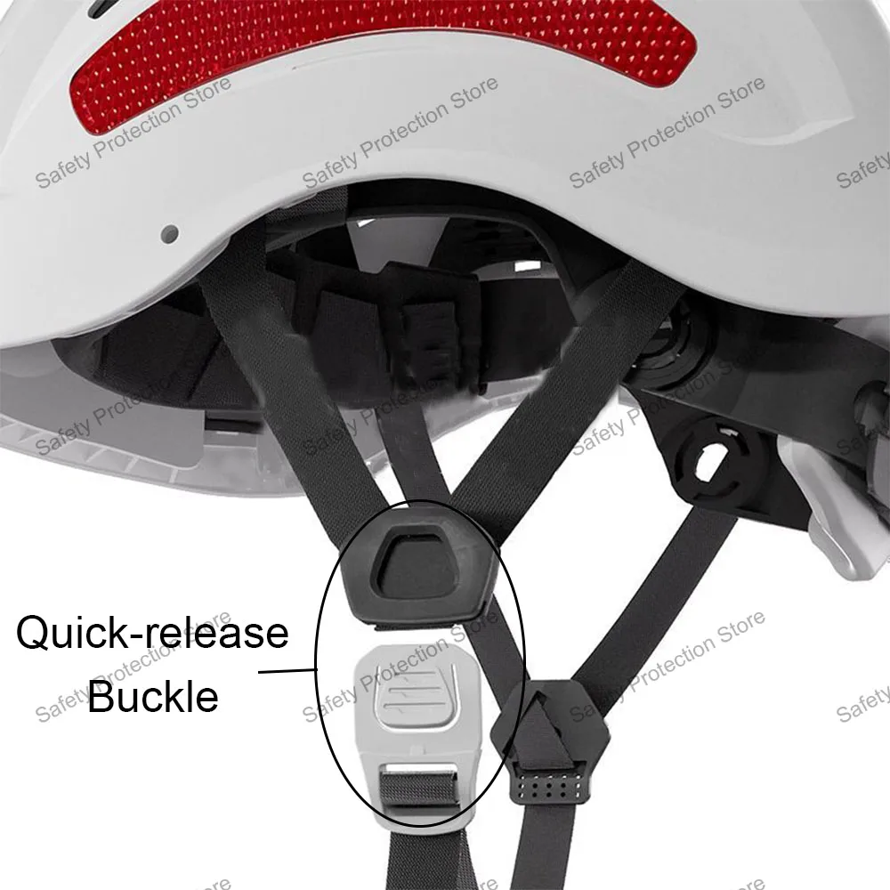 خوذة أمان البناء مع وحدة عاكسة ABS تنفيس قبعة صلبة قابلة للتنفس غطاء أمان لحماية رأس العمل الصناعي
