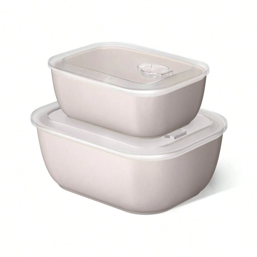 

4 - Piece Stoneware Bake and Store Set, Porcini Taupe for Kitchen Storage and Baking with Durable Design
