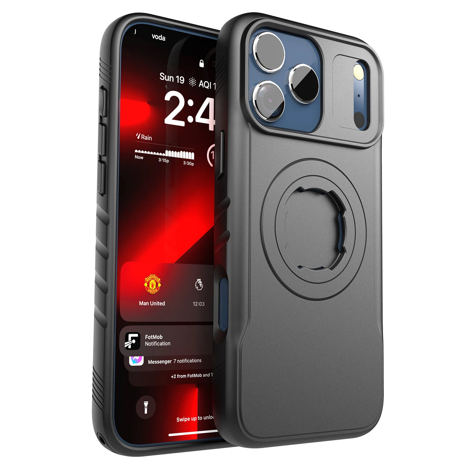 Support de moto, étui magnétique antichoc pour iPhone 17 16 15 14 Pro Max avec système de verrouillage, conception pour support de vélo de style Quad