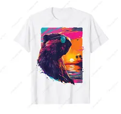 Funny Bober Bobr Kurwa T-Shirt Beaver Animal Theme Men T-Shirts Summer Men's T Shirt Clothing High Quality