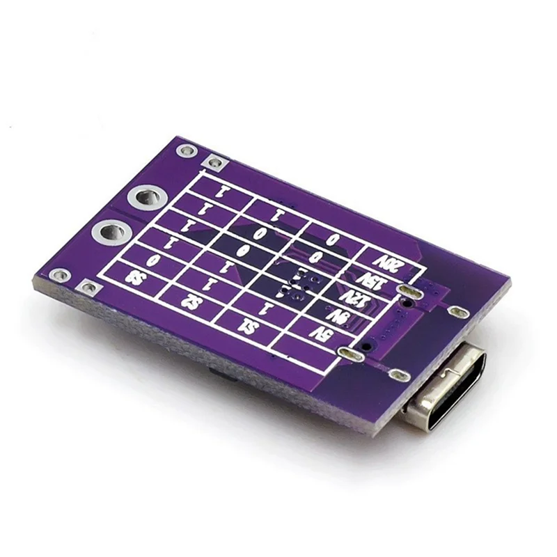 AA08-1 Pz Type-C QC PD2.0 PD3.0 A DC Parodia Carica rapida Trigger Poll Detector USB-PD Scheda di cambio alimentatore per notebook