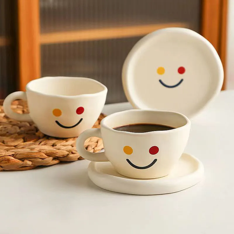 

Ceramic Coffee Cup Saucer Combination Home High Appearance Afternoon Tea Cups